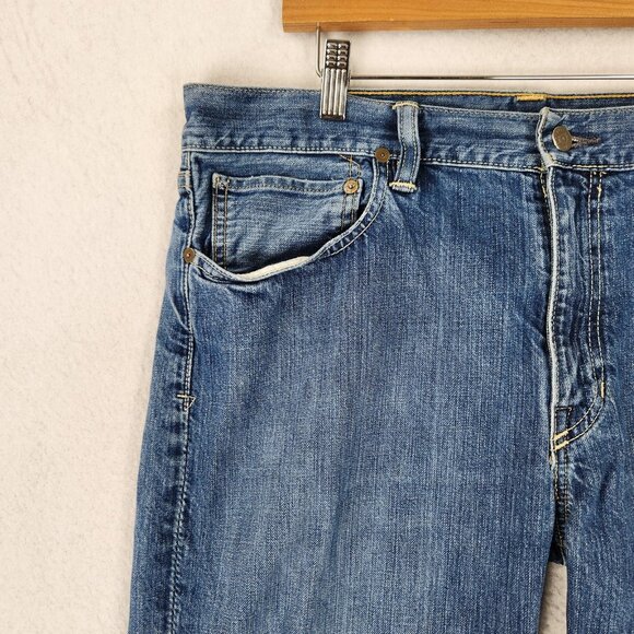 Polo Ralph Lauren Jeans Mens 35x30 Blue Classic Fit 5 Pocket Straight Leg Denim - Picture 2 of 11